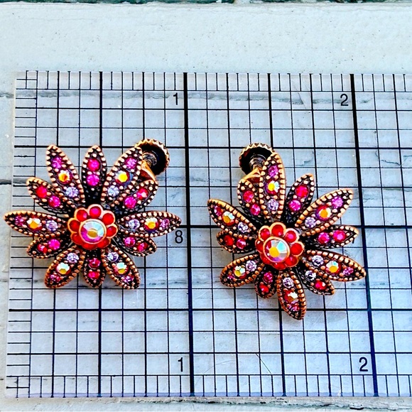 Vintage QVC Joan Rivers Classics Collection Starburst Earring Lot - Picture 9 of 13